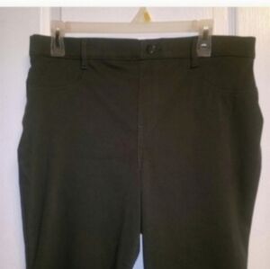 Time & Tru Leggings Girls (12-14) Dark Green Skinny Pull On Stretch EUC Casual